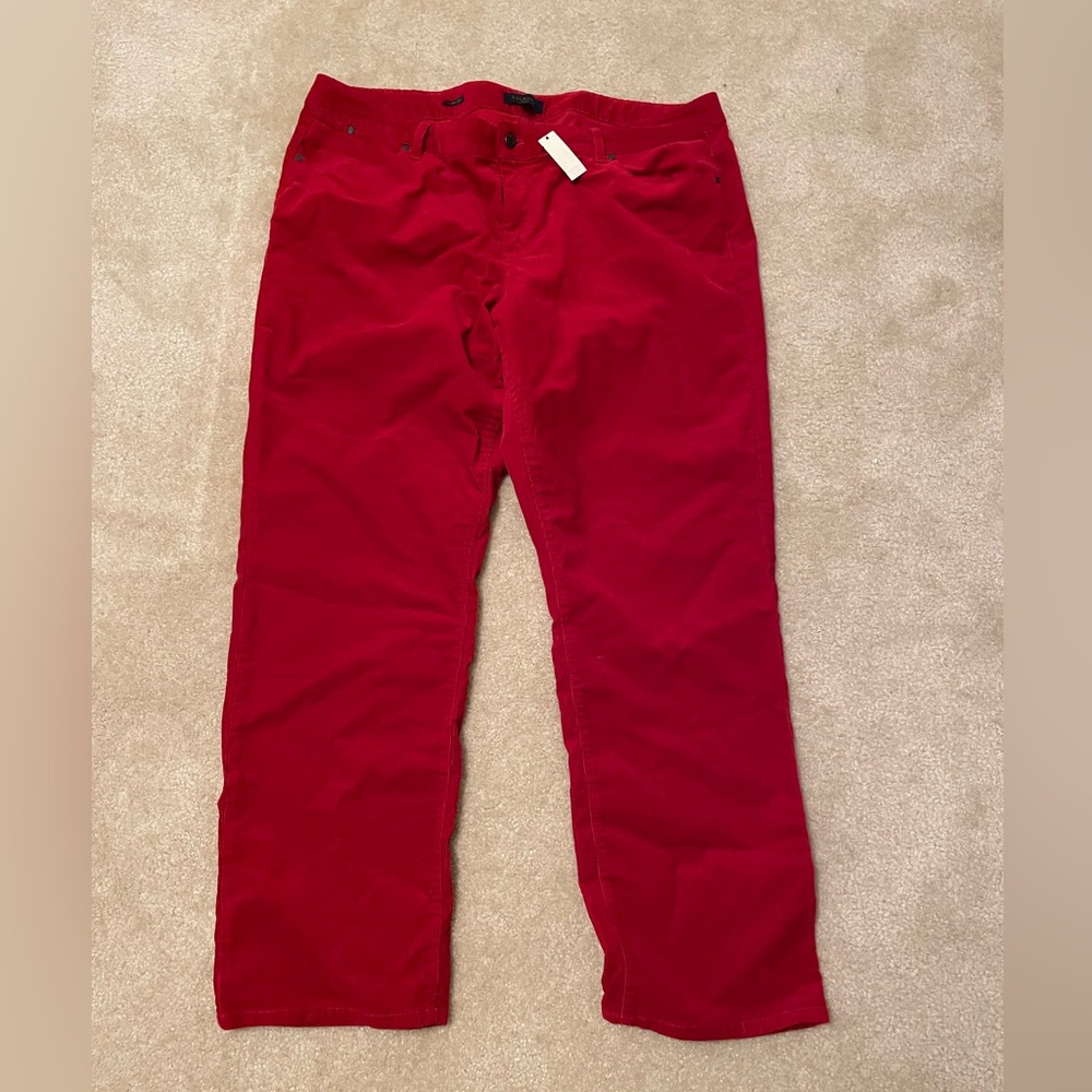 Talbots Red Corduroy Pants-NWT